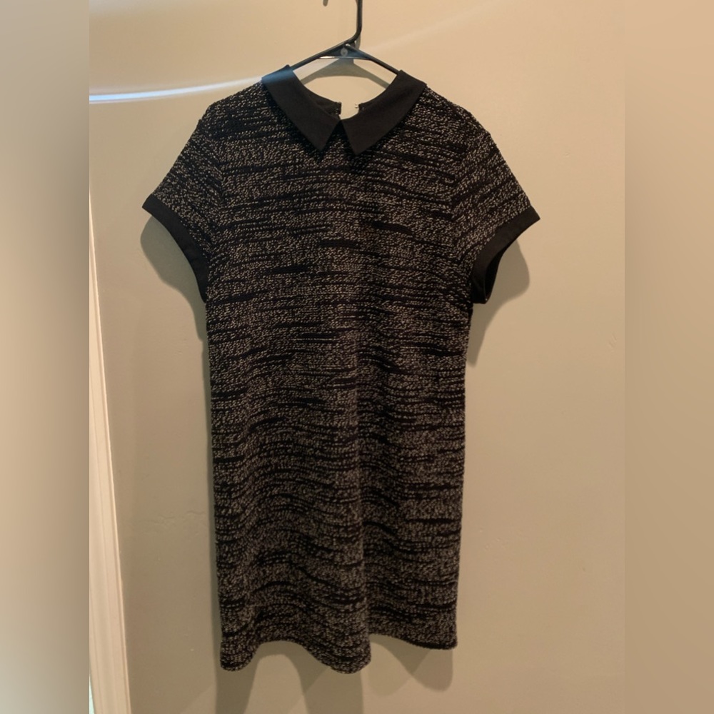 Maison Jules Textured Collar Shift Dress XXL